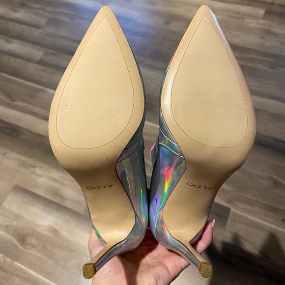 Iridescent Chelsea Heeled Bootie - Picture 3 of 5